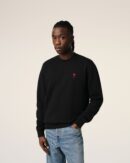 Sweatshirt Noir Ami de Coeur En Coton