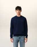 Sweatshirt Bleu Marine Ami de Coeur En Coton