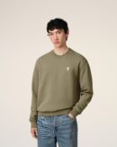 Sweatshirt Vert Ami de Coeur En Coton