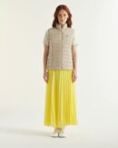 Doudoune sans manches stretch Beige Grenada