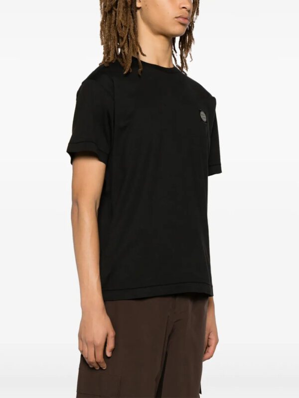 Compass-patch cotton T-shirt – Image 4