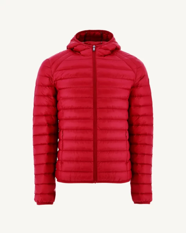 Doudoune légère à capuche Rouge Nico