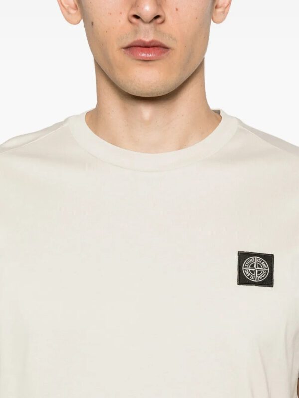 Compass-patch cotton T-shirt – Image 4