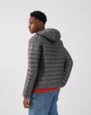 Doudoune légère à capuche Anthracite Nico