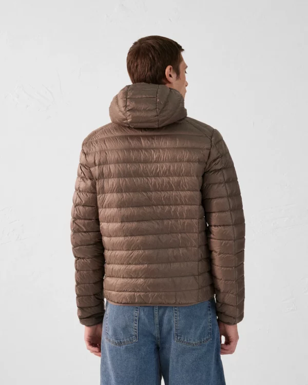 Doudoune légère à capuche Taupe Nico – Image 3