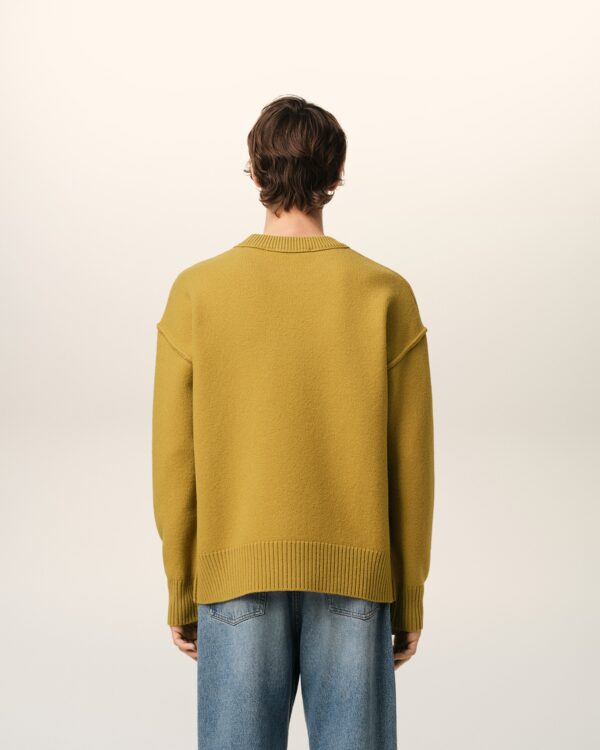 Pull Moutarde Ami de Coeur En Laine – Image 6