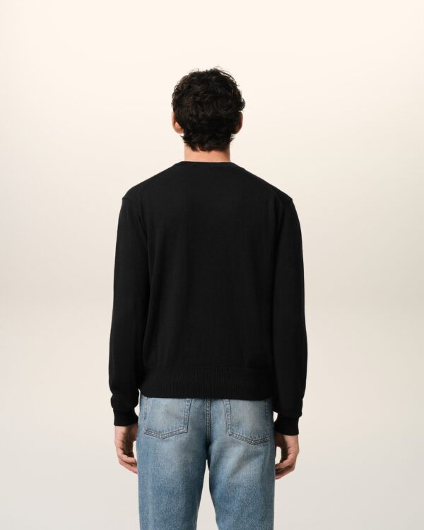 Pull Col Rond Ami de Coeur En Laine – Image 4
