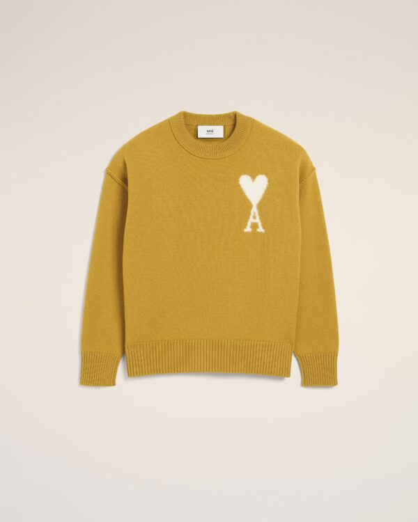 Pull Moutarde Ami de Coeur En Laine