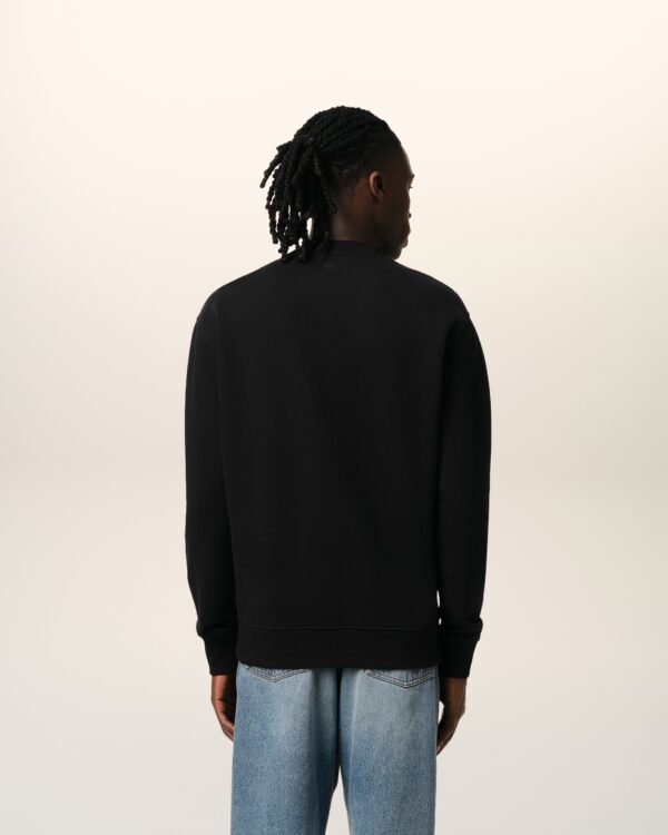 Sweatshirt Noir Ami de Coeur En Coton – Image 5