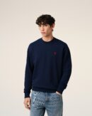 Sweatshirt Bleu Marine Ami de Coeur En Coton