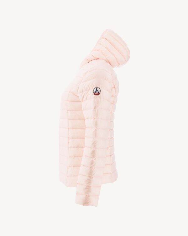 Doudoune légère à capuche Rose pale Cloe – Image 2