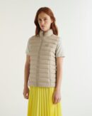 Doudoune sans manches stretch Beige Grenada
