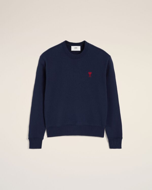 Sweatshirt Bleu Marine Ami de Coeur En Coton