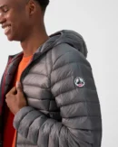 Doudoune légère à capuche Anthracite Nico