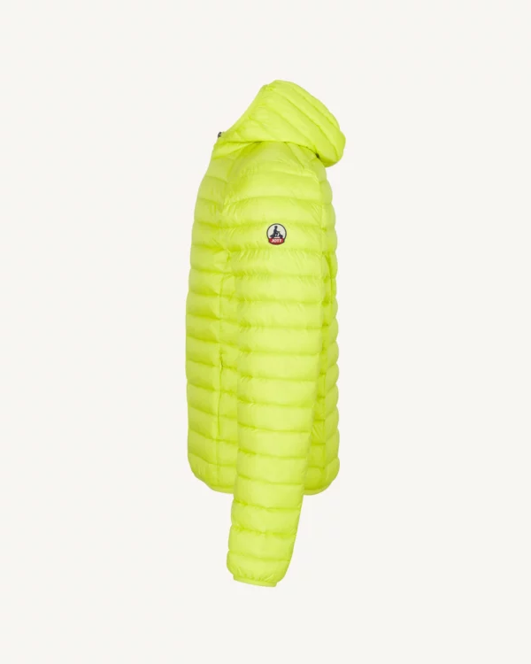 Doudoune légère à capuche Vert acide Nico – Image 2
