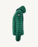 Doudoune légère à capuche Vert foncé Nico