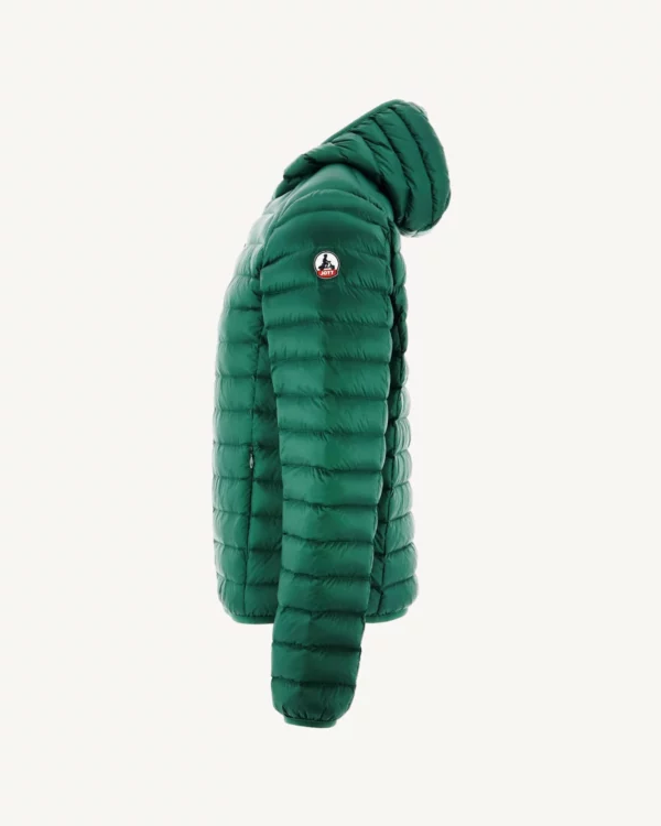 Doudoune légère à capuche Vert foncé Nico – Image 2