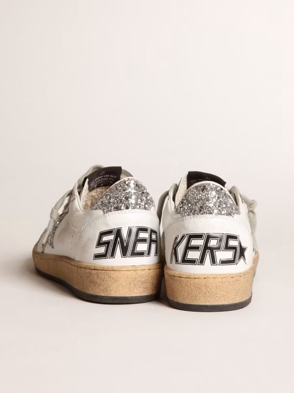 Ball Star femme en nappa avec étoile blanche et contrefort pailleté – Image 5