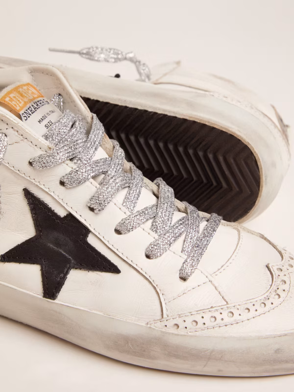 Mid Star femme avec contrefort lamé et lacets pailletés – Image 3
