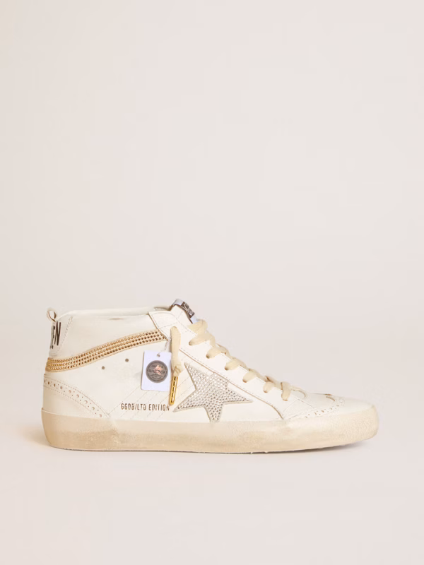 Mid Star LTD avec étoile et virgule en daim avec cristaux Swarovski