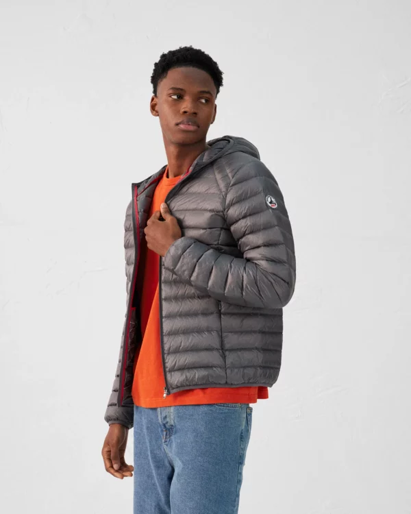 Doudoune légère à capuche Anthracite Nico – Image 6