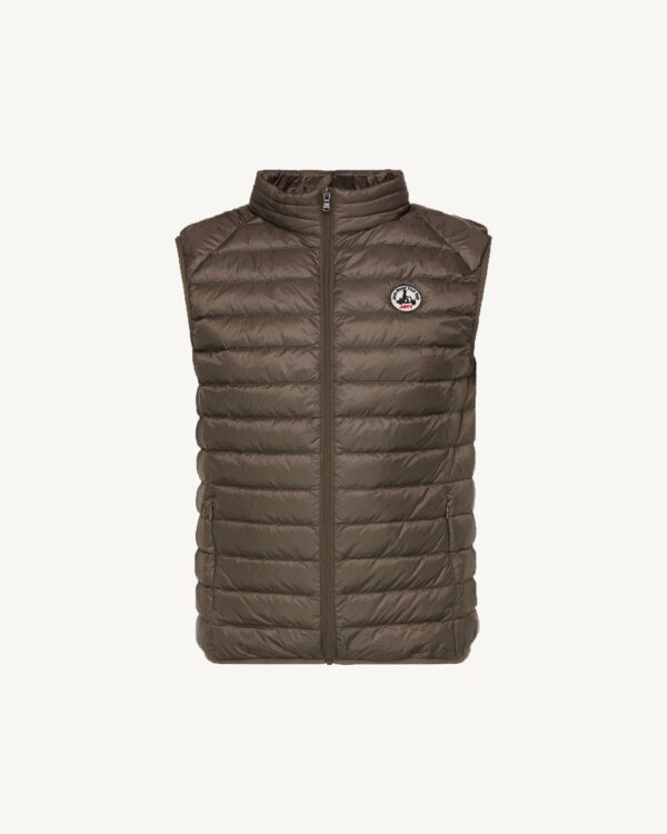 Doudoune sans manches Taupe Tom