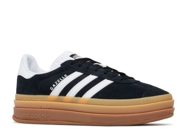 Adidas Gazelle Bold Black White Gum – Image 2