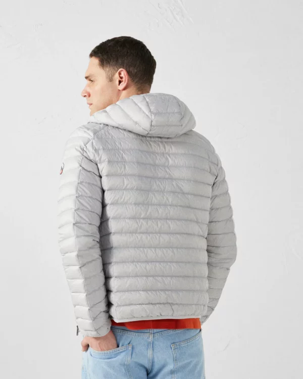 Doudoune légère à capuche Gris glace Nico – Image 3