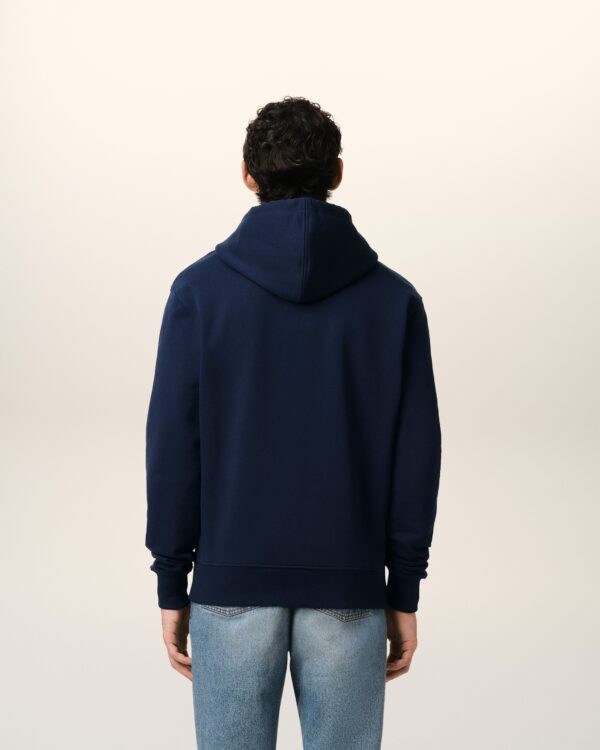 Hoodie Bleu Marine Zippé Ami de Coeur En Coton – Image 3