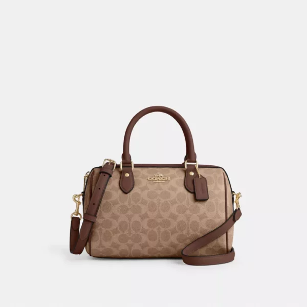 Sac Satchel Rowan en toile signature
