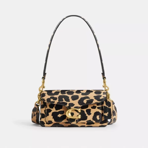 Sac épaule Tabby 20 avec imprimé léopard