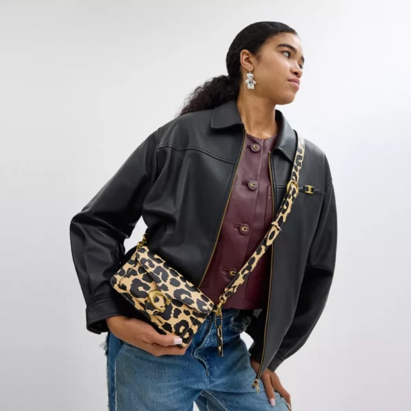 Sac épaule Tabby 20 avec imprimé léopard – Image 5