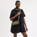 Sac épaule Tabby 20 avec imprimé léopard