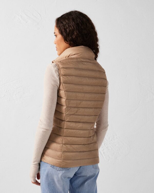 Doudoune légère sans manches Beige Seda – Image 4