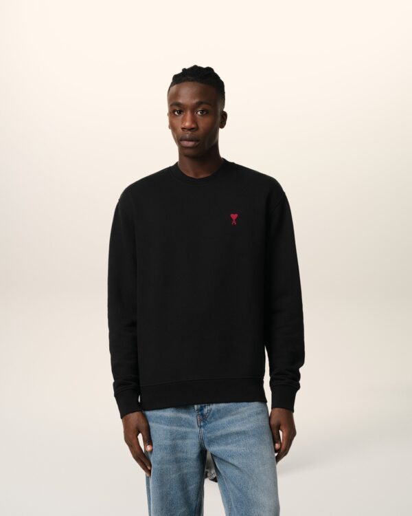 Sweatshirt Noir Ami de Coeur En Coton – Image 4