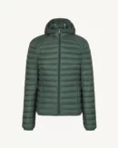 Doudoune légère à capuche Vert céladon Nico