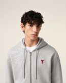 Hoodie Gris Zippé Ami de Coeur En Coton