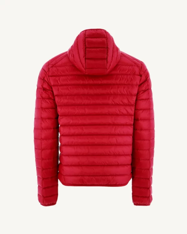 Doudoune légère à capuche Rouge Nico – Image 3
