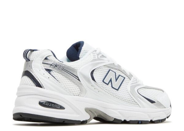 New Balance 530 White Grey Navy – Image 3