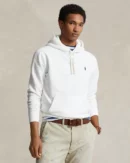 Le sweat à capuche RL en molleton - Blanc