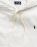 Le sweat à capuche RL en molleton - Blanc