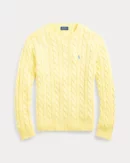 Pull en coton torsadé - Jaune d'automne