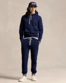 Le sweat à capuche RL en molleton - Marine croisière