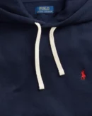 Le sweat à capuche RL en molleton - Marine croisière