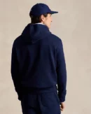 Le sweat à capuche RL en molleton - Marine croisière