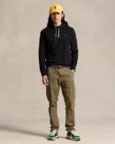 Le sweat à capuche RL en molleton - Noir