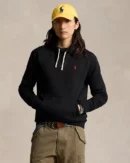 Le sweat à capuche RL en molleton - Noir