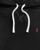 Le sweat à capuche RL en molleton - Noir