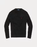 Pull en coton torsadé - Noir