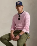 Pull en coton torsadé - Rose Carmel